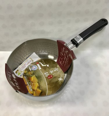 日本YOSHIKAWA味壹不鏽鋼雪平鍋 18cm