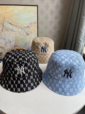 【包你喜歡】MLB漁夫帽 2023新款刺繡漁夫帽 NY刺繡漁夫帽 刺繡立體飽滿 MLB的漁夫帽 非常完美！