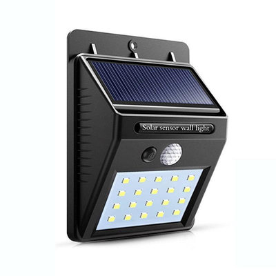 20 LED太陽能感應燈 人體感應光控室外燈 太陽能庭院燈 戶外節能防水壁燈 安全燈 戶外防水路燈 LED燈