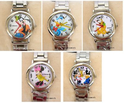 【卡漫迷】 迪士尼 手錶 ㊣版 米奇 布魯托 米老鼠 米妮 高飛狗 ~ 女錶 卡通錶 ~ 3 4 9元 /款