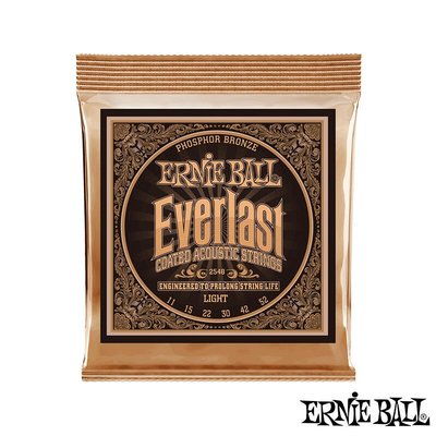 【又昇樂器 . 音響】Ernie Ball Everlast 2548 11-52 磷青銅 奈米包覆 木吉他弦