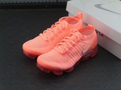 Nike Air Vapormax FLYKNIT 2.0 粉紅橘色 大氣墊942843-800