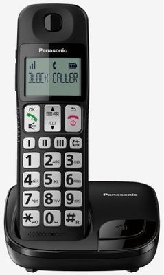 【胖胖秀OA】國際牌Panasonic KX-TGE110TW大螢幕數位無線電話(黑色)※含稅※