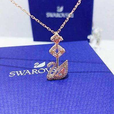 【潮尚飾界】】Swarovski施華洛世奇 DAZZLING SWAN 柔美天鵝 雅緻光韻 女項鍊鎖骨鏈 生日禮物