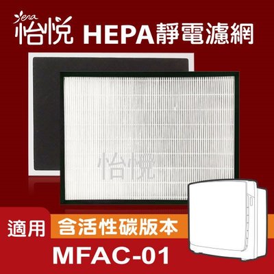 （單片賣場)【怡悅HEPA濾網】適用3m 淨呼吸 超優淨清淨機(與MFAC-01F同規格)