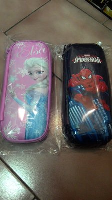 韓國進口 迪士尼 冰雪奇緣 艾莎 兒童 鉛筆盒 蜘蛛人鉛筆盒生日禮物送人自用皆宜（現貨）