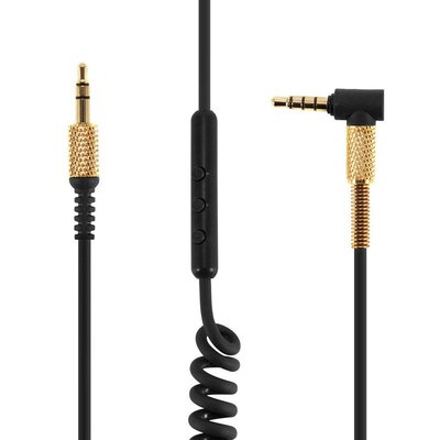 gaming微小配件-Major 3 耳機線 帶麥克風控制的替換音頻延長線,適用於 Marshall Major II III IV 藍芽耳機-gm