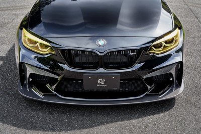 ✽顯閣商行✽日本 3D design BMW F87 M2 Competition 碳纖維前保桿 改裝 下巴 空力套件
