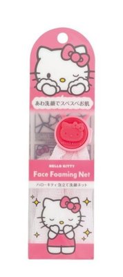 芭比日貨~*日本製 三麗鷗 Kitty 洗臉起泡網 綿密泡泡網 現貨特價