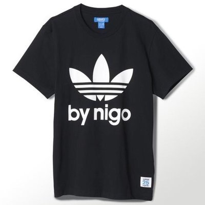 📢【現貨全新商品】愛迪達 adidas Originals Nigo 25周年纪念款 T-Shirt 短T 黑色 S