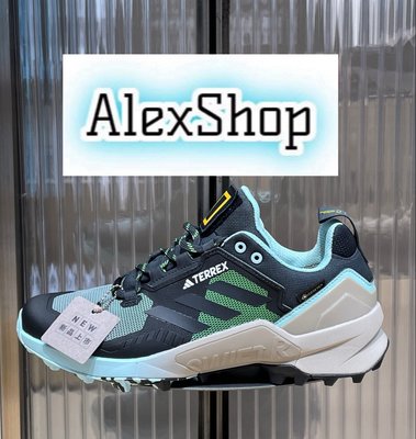 艾力克斯 ADIDAS TERREX SWIFT R3 GORE-TEX 男 IF7920 黑藍綠國家地理防水登山鞋直6