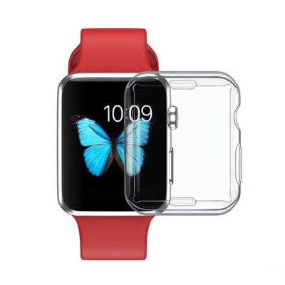 gaming微小配件-適用於Apple Watch保護殼蘋果手錶4代透明矽膠全包軟殼 iWatch智能手錶2/1配件44/40/42/38mm-gm