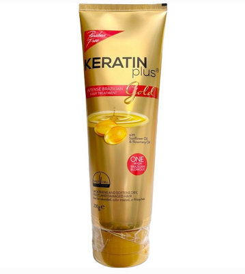 Keratin Plus Gold Intense Brazilian Hair Treatment 護髮 200g/1瓶