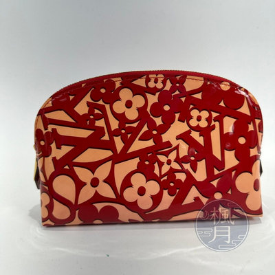 LOUIS VUITTON 路易威登 M90122 漆皮 紅色 化妝包 收納包 隨身包 配件 精品配件