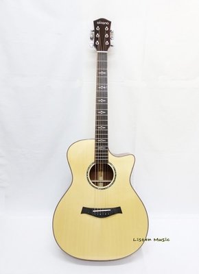 立昇樂器 Okana OG55S 雲杉木面單板 木吉他 民謠吉他 OG-55S 奧古曼虎紋側背板 附贈原廠厚琴袋