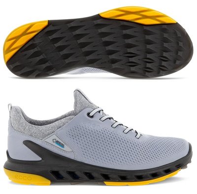 【飛揚高爾夫】ecco 男鞋(無釘) Biom Cool Pro #102104-01177 灰/黃【EU40-43】