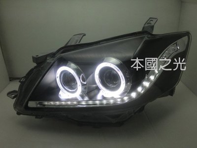 oo本國之光oo 全新 豐田 06 07 08 CAMRY LED 增量型 黑框雙光圈DRL魚眼 大燈 一對 台灣製造