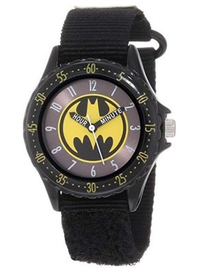 預購 美國帶回 Batman 蝙蝠俠熱賣款 超帥氣兒童手錶 指針學習錶 尼龍錶帶 生日禮 開學禮