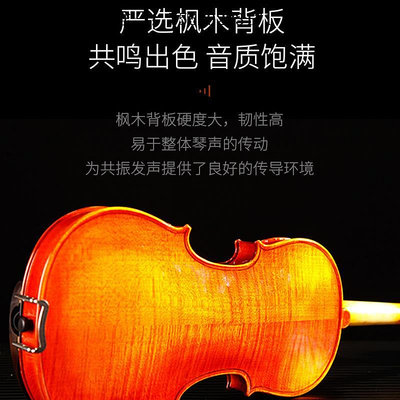 小提琴德國卡爾霍夫納手工實木歐料小提琴專業考級兒童初學演奏學生成人手拉琴