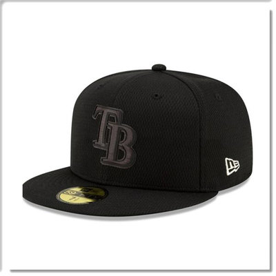 【ANGEL NEW ERA】NEW ERA MLB 坦帕灣 光芒 球員周 黑魂 低調黑 59FIFTY 全封 棒球帽