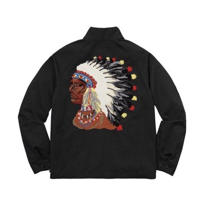 Supreme Indian Harrington jacket 印地安人 羽毛 頭像 外套