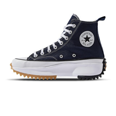 Converse RUN STAR HIKE HI 男女 海軍藍 高筒 鋸齒 厚底 休閒鞋 A01366C