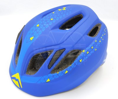 【單車元素】MERIDA 美利達 兒童安全帽 KB18 有警示燈 自行車 滑步車 安全帽 50-54cm 藍/黃