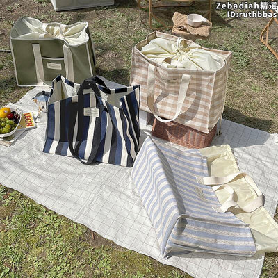 韓國conitale大容量抽帶束口單肩手提包野餐郊遊旅行包媽咪收納包