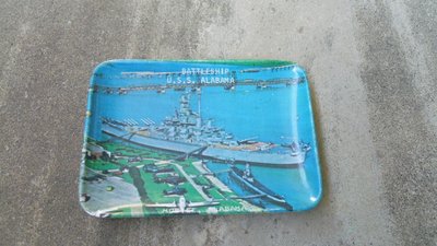 早期美國二戰海軍軍艦紀念盤