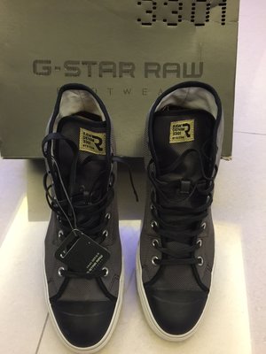 出清~全新荷蘭 G-Star Raw 特殊帆布/跳傘布/高筒休閒球鞋/運動鞋.名星愛用品牌