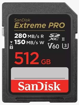 SanDisk Extreme Pro SDXC 512GB UHS-II V60 記憶卡 SD 512G  U3 280MB/s 公司貨 SDSDXEP