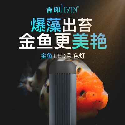 現貨 魚缸爆藻燈吉印金魚燈照明燈led防水爆藻曬苔增艷增色專用燈蘭壽
