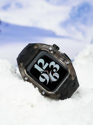 iwatch改裝理查德透明水晶保護殼蘋果applewatch一體表殼表帶