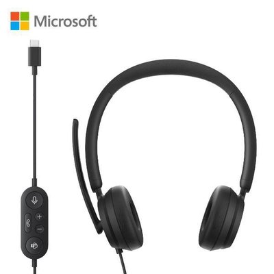 Microsoft 時尚 USB-C Modern USB Headset-I6N-00007 有線耳機