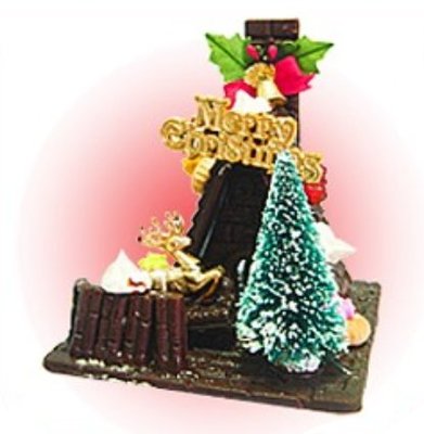 聖誕 薑餅屋 巧克力屋 DIY 套組 13*13*高15cm ＊水蘋果＊ C-473