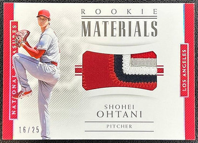 球員卡 Ohtani 大谷翔平 2018 National Treasures 國寶 限量25 新人 Patch 球衣卡