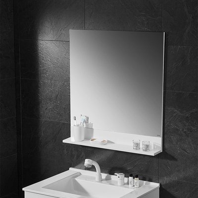 【熱賣精選】 TOTO浴室柜鏡子壁掛式衛生間化妝鏡柜簡約單面鏡60/75cm LMCA060
