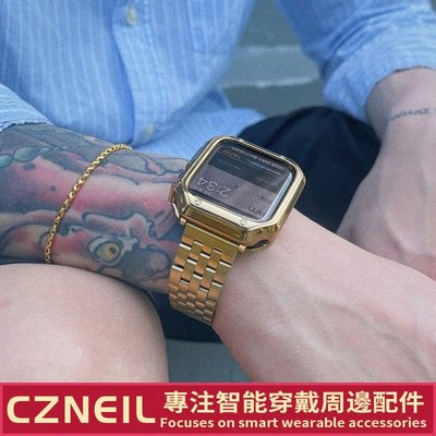 《現貨》不鏽鋼錶帶 適用Apple Watch7代 6 SE 不鏽鋼編織錶帶 5/2/3/4代 45mm 44mm