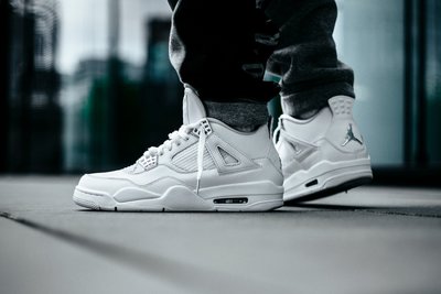 暫售 - Jordan 4 Retro Pure Money 全白 銀扣 US 12 大尺寸 308497-100