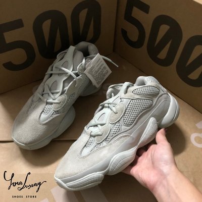 Luxury】現貨ADIDAS YEEZY 500 SALT 海鹽冷綠灰綠復古老爹鞋慢跑鞋