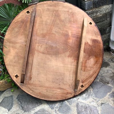 古董檜木獨板老圓桌（三）