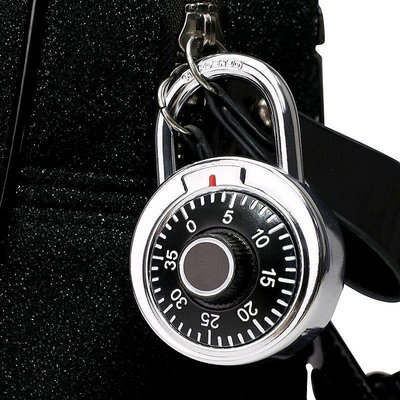 溜溜高安全密碼鎖轉盤密碼鎖健身房鎖轉盤鎖門鎖保險箱鎖拉鏈鎖圓掛鎖
