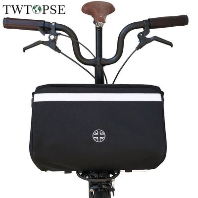 【熱賣下殺】Twtopse 英國國旗自行車籃袋, 帶雨罩, 用於 Brompton 折疊自行車大龍 PIKES 3SIX