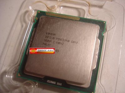 Intel Pentium 雙核心 G840 1155腳位 內建顯示 速度2.8G 快取3M 2線程 製程32nm