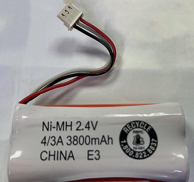 【現貨】.適用于各種儀器儀表Ni-MH 2.4V 4/3A 3800mAh CHINA E3充電電池組