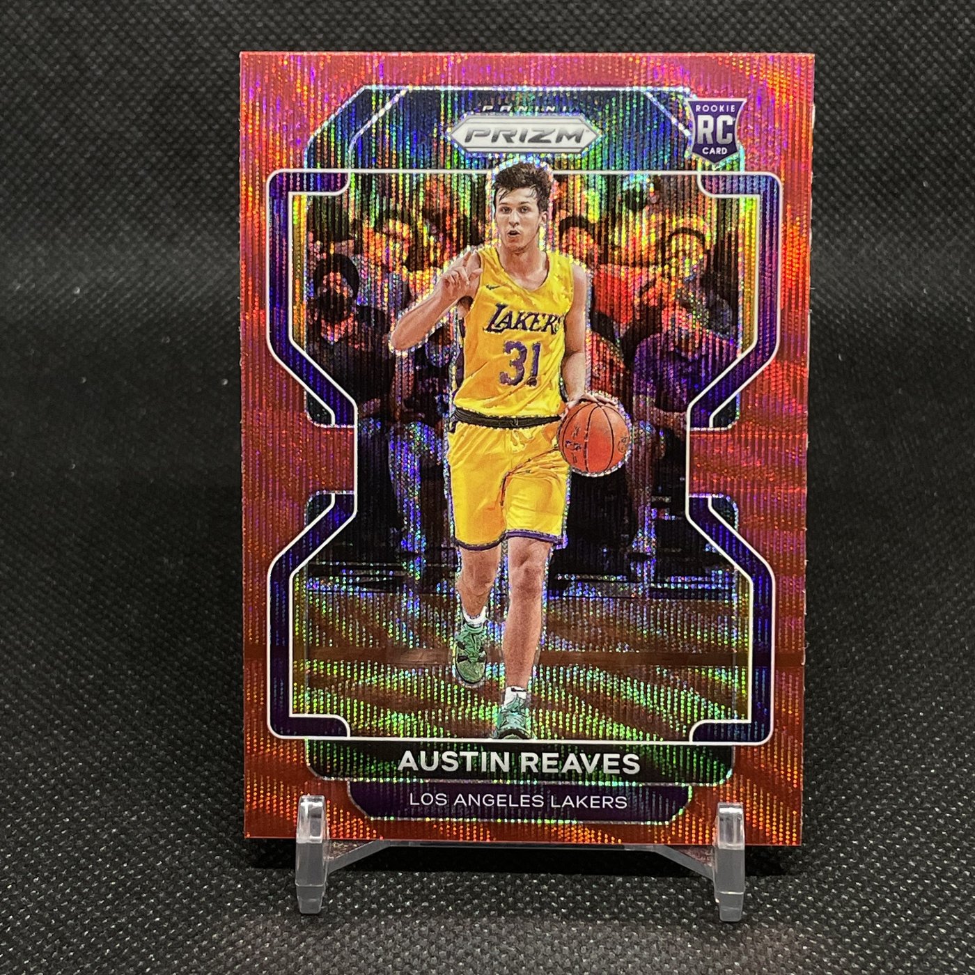 NBA】湖人超強黑馬落選秀Austin Reaves-21/22 prizm 正RC金屬卡紅波紋