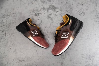 New Balance M997 紅棕黑 麂皮 復古 運動休閒慢跑鞋 M997DWB
