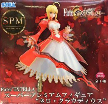 日本正版 景品 SEGA Fate/EXTELLA 紅Saber 尼祿 SPM 公仔 日本代購