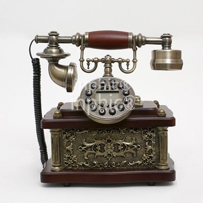 INPHIC-歐式復古電話機 創意家用商務古董座式電話 仿舊工藝座機