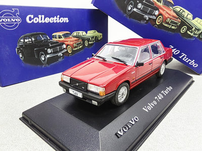 汽車模型 車模 收藏模型Atlas 1/43 富豪沃爾沃740 Turbo 合金車模型